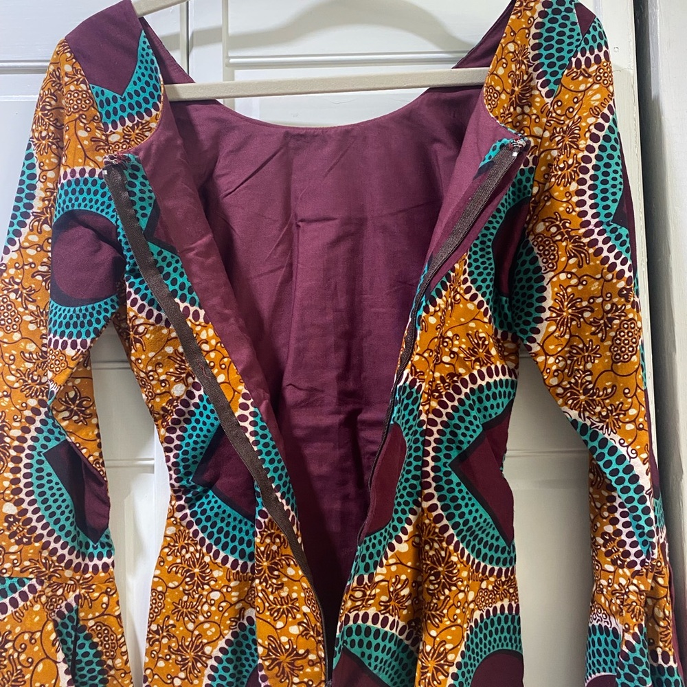 Colorful Patterned Women's Top - Picture 4 of 4